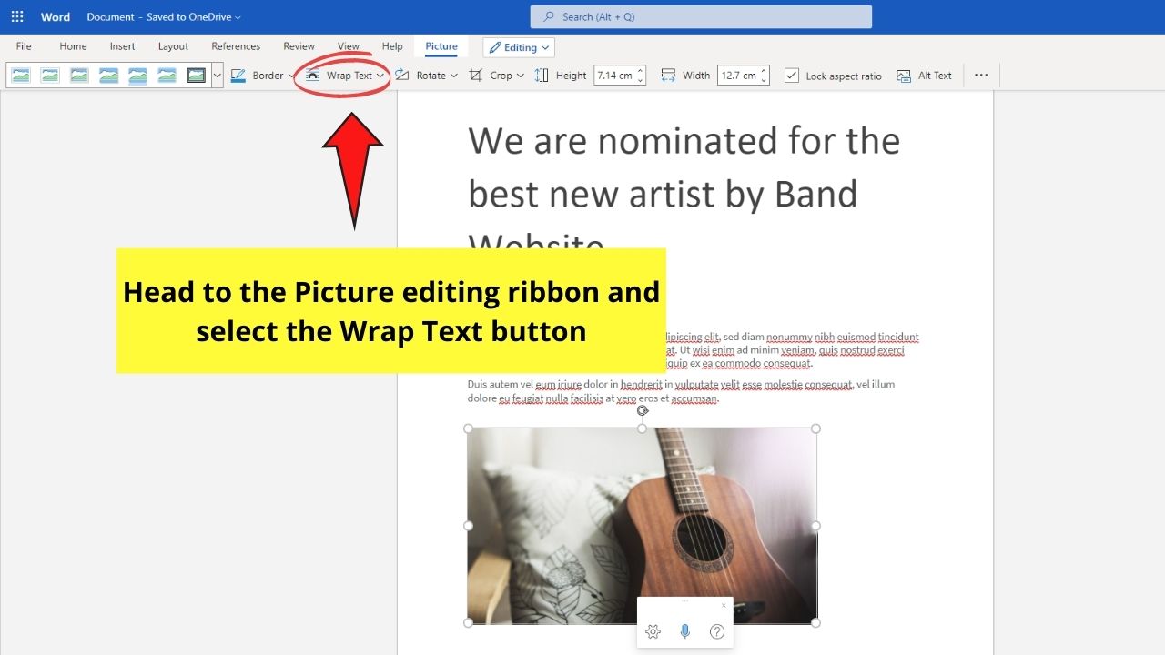 How to Put an Image Behind Text in Google Docs by Inserting Background in Microsoft Word Step 5.1