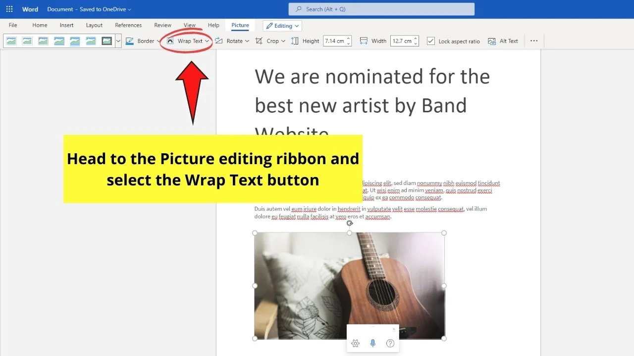 How to Put an Image Behind Text in Google Docs by Inserting Background in Microsoft Word Step 5.1