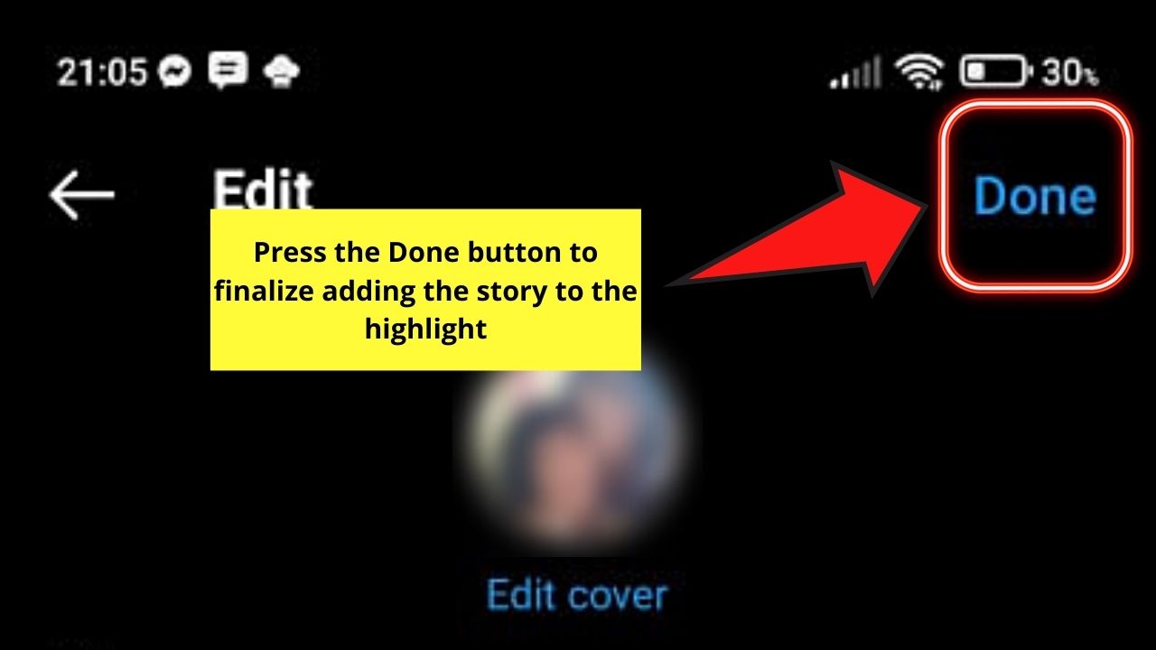 How to Reorder Your Instagram Story Highlights Step 5.3