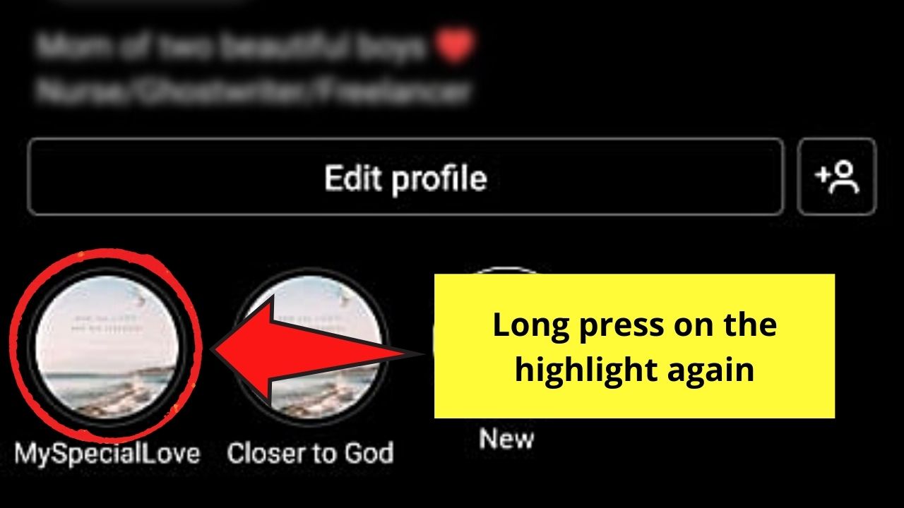 How to Reorder Your Instagram Story Highlights Step 7.1
