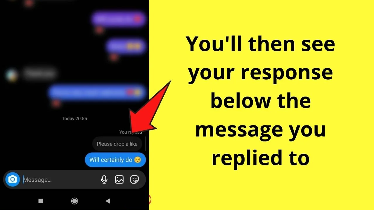 How to Reply to a Message on Instagram In the Mobile App Step 4.2