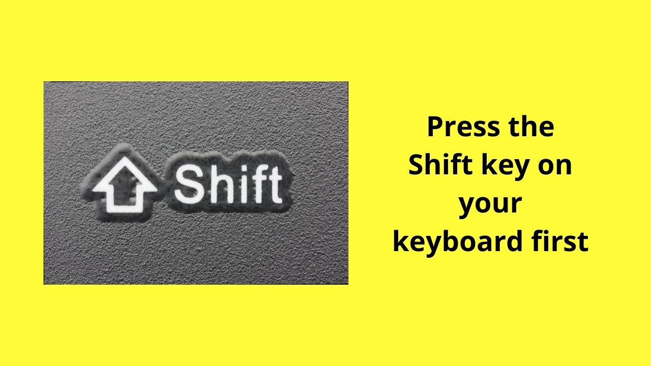 How to Select Everything in Google Docs by the Shift + Right Arrow Key Method Step 2