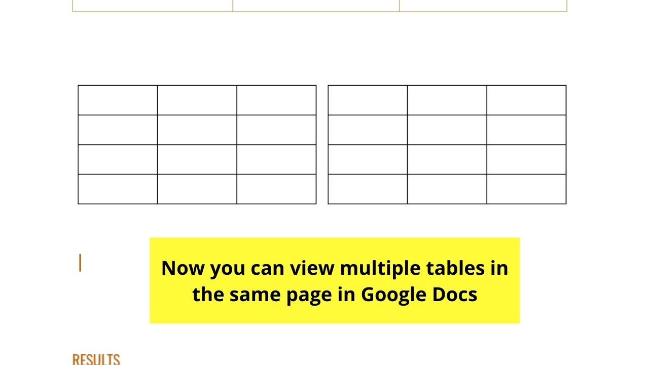 How to View Multiple Tables in Google Docs by Creating Inner Tables Step 7.3