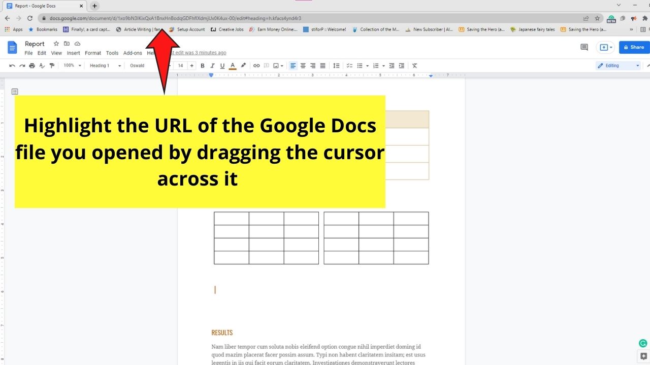How to View Multiple Tables in Google Docs by Opening Multiple Windows Step 1.1