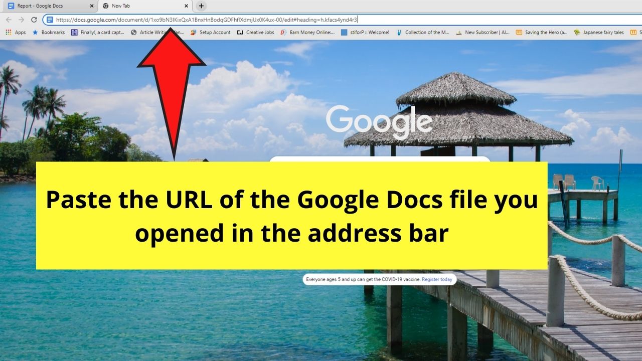 How to View Multiple Tables in Google Docs by Opening Multiple Windows Step 2.2