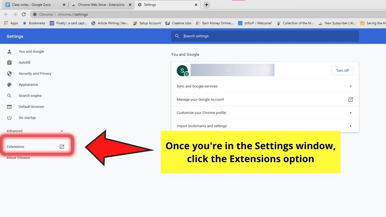 How to View Two Pages Side by Side in Google Docs by Installing Chrome Extensions Step 1.3