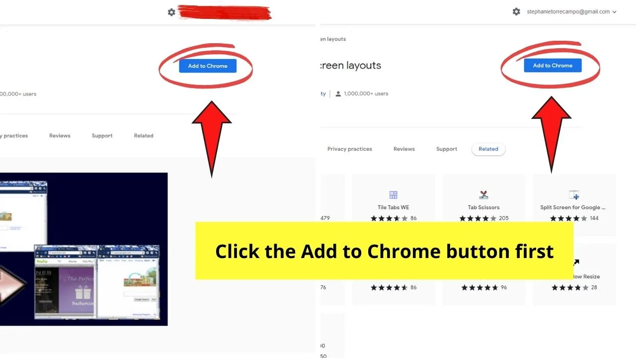 How to View Two Pages Side by Side in Google Docs by Installing Chrome Extensions Step 2.2