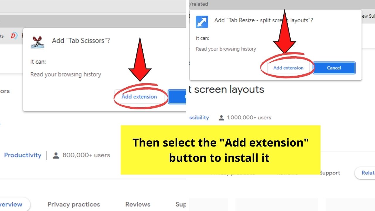 How to View Two Pages Side by Side in Google Docs by Installing Chrome Extensions Step 3