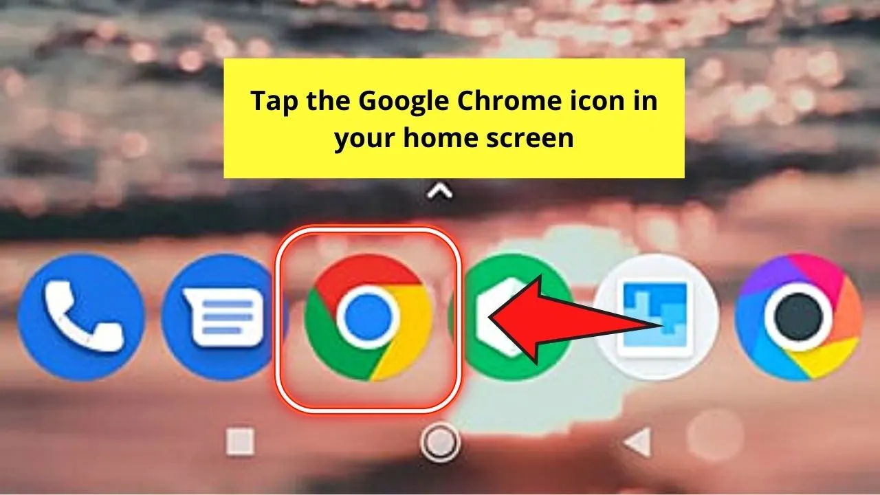 How to Bookmark in Chrome Android Step 1