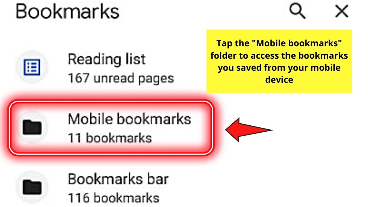 How to Bookmark in Chrome Android Step 6.1