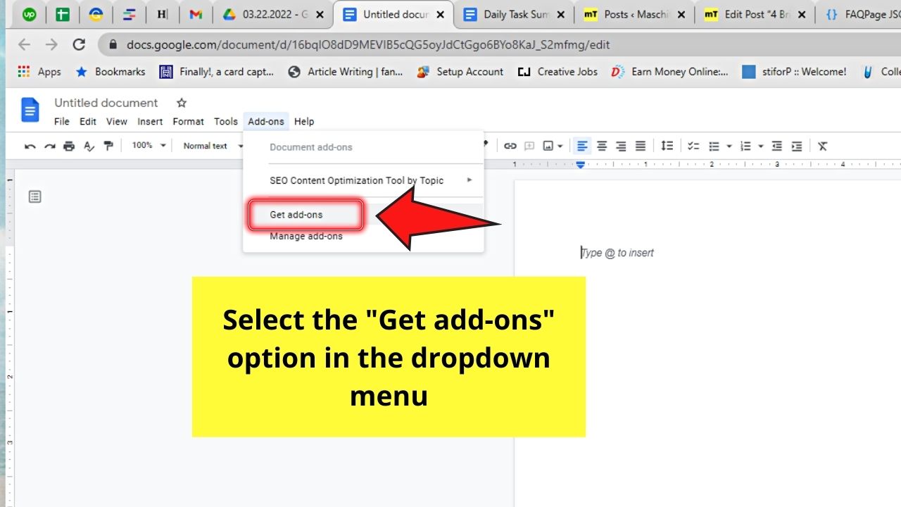 How to Caption an Image in Google Docs with Caption Maker Step 2