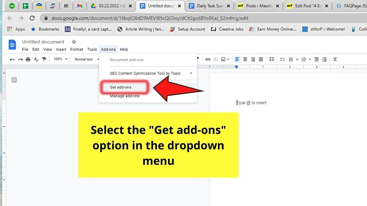 How to Caption an Image in Google Docs with Caption Maker Step 2