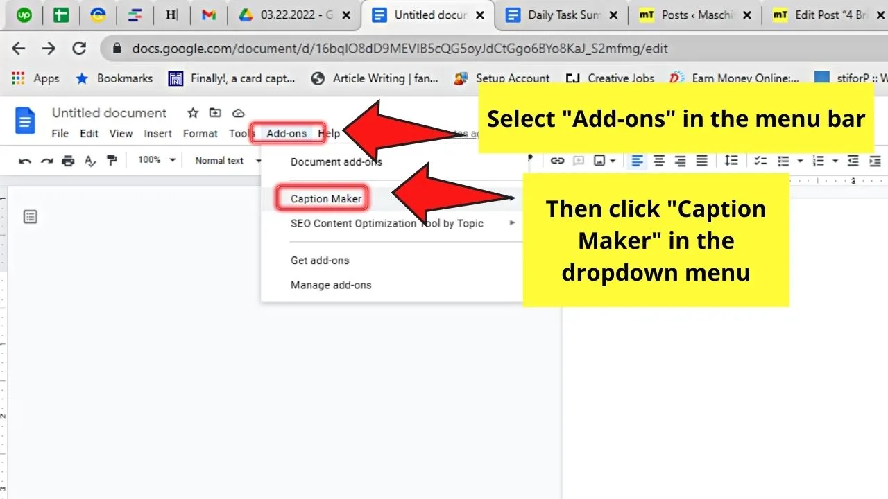 How to Caption an Image in Google Docs with Caption Maker Step 4