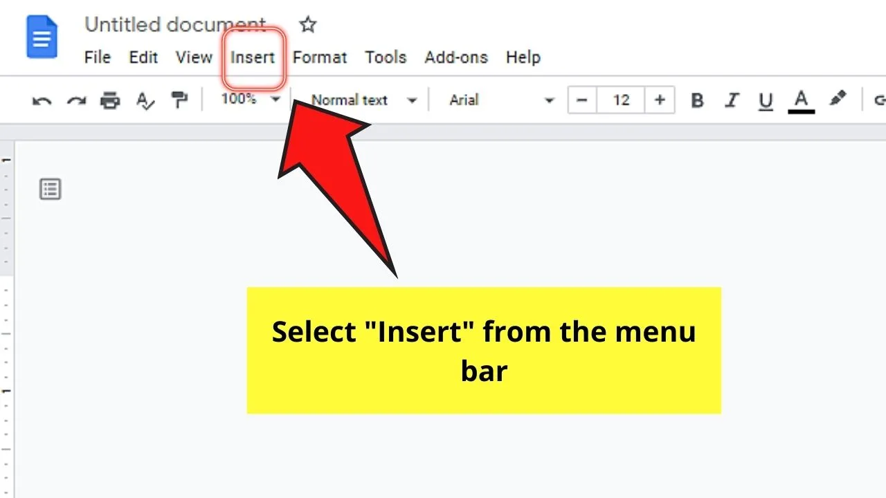 How to Caption an Image in Google Docs with the Drawing Tool Step 2