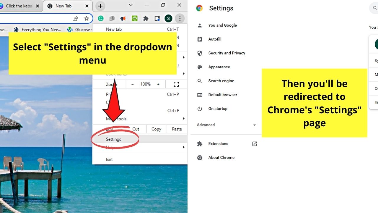 How to Change the Tab Color in Chrome by Opening Chrome Themes Step 2