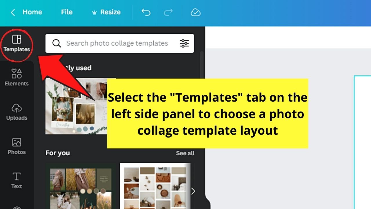 How to Create a Slideshow in Canva Using Photo Collage Templates Step 2