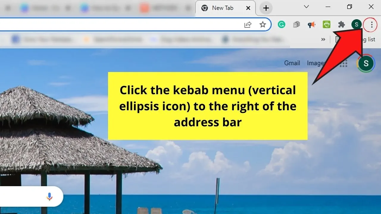 How to Delete Bookmarks in Chrome through the Bookmark Manager Step 1