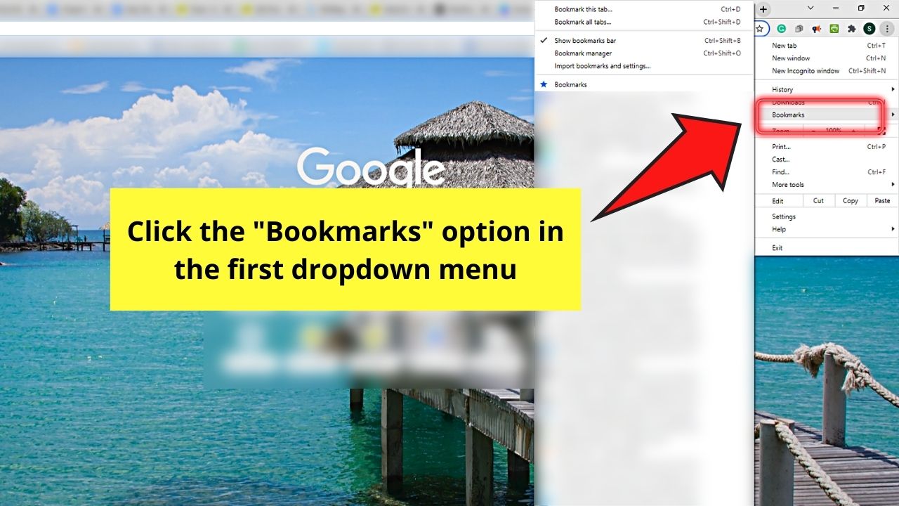 How to Delete Bookmarks in Chrome through the Bookmark Manager Step 2