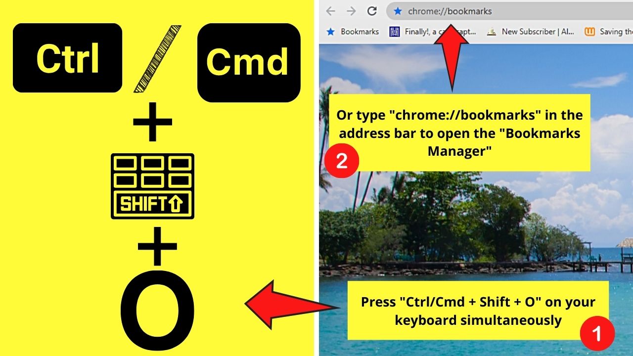 How to Delete Bookmarks in Chrome through the Bookmark Manager Step 3.2