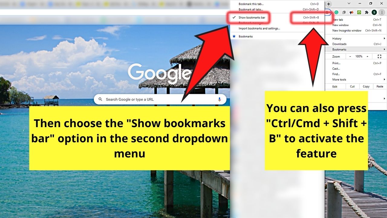 How to Delete Bookmarks in Chrome through the Bookmarks Bar Step 3.1