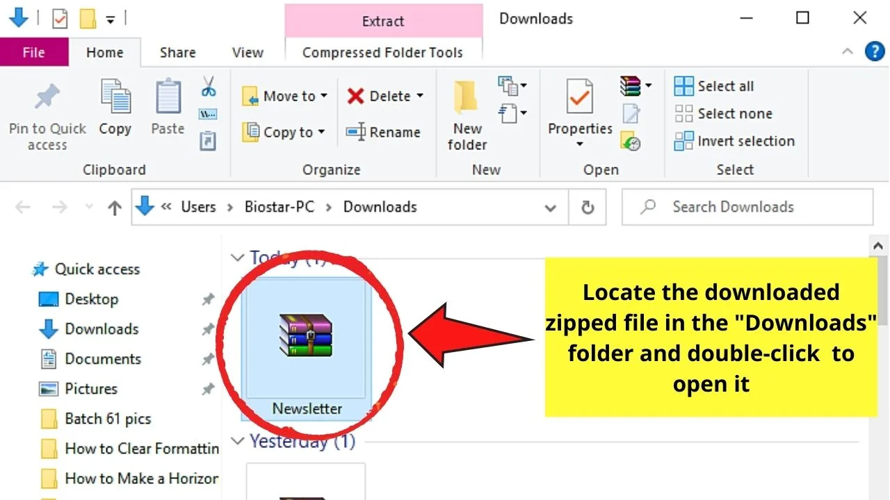 How to Download Images from Google Docs as a Web Page File Step 4