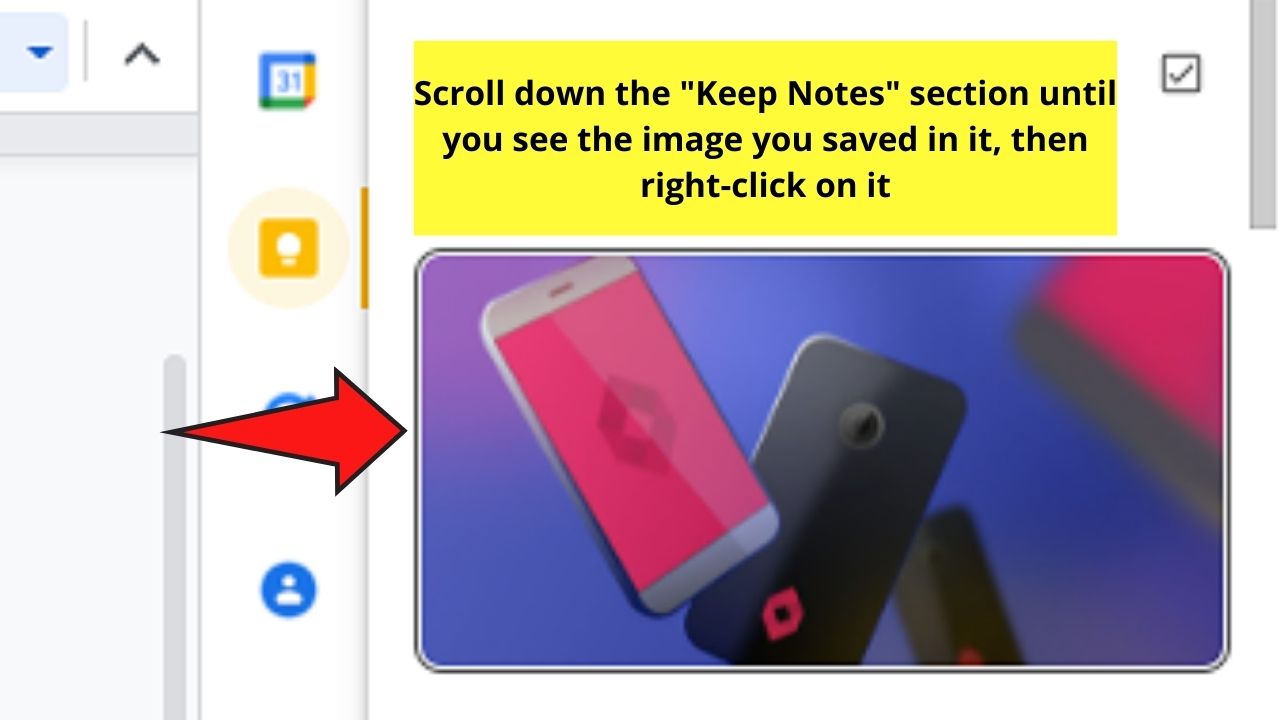 How to Download Images from Google Docs by Saving them In Keep Notes Step 4