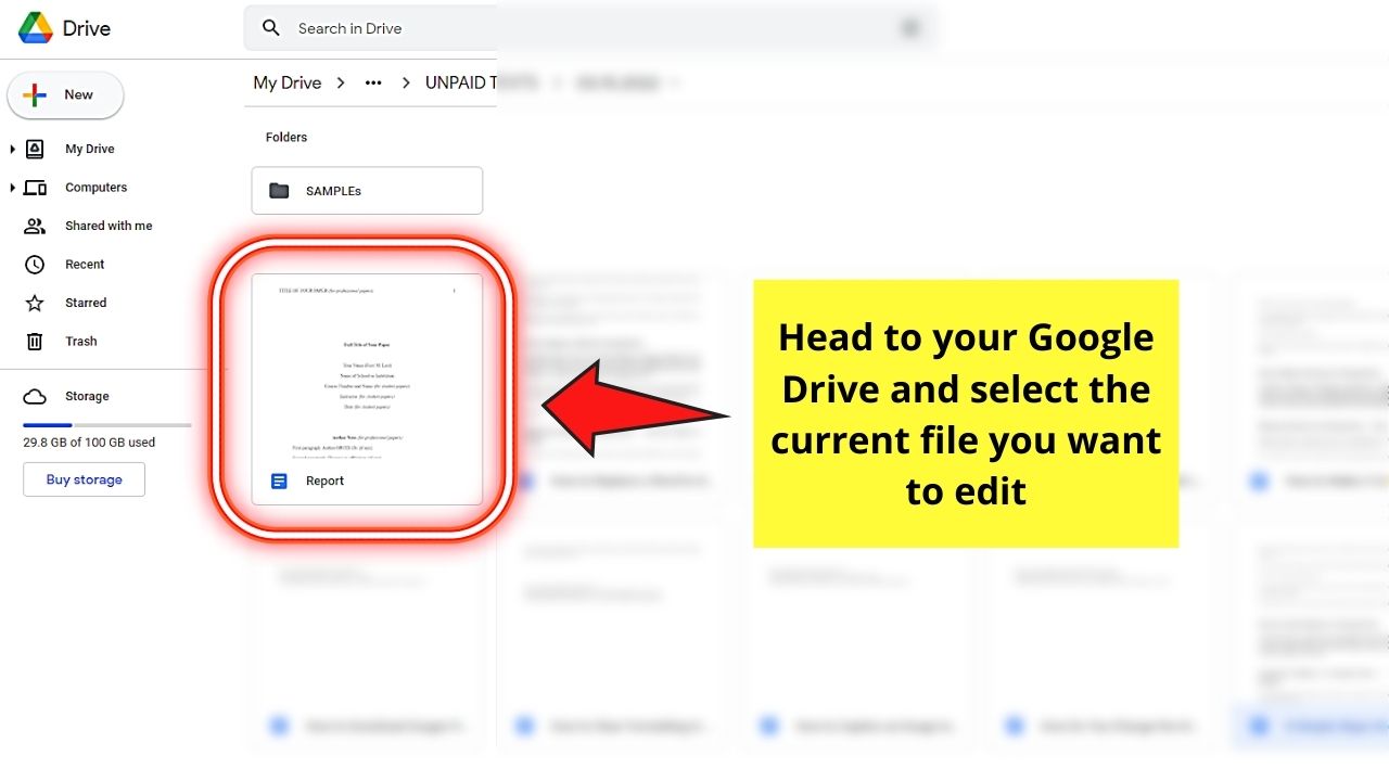 How to Indent Citations in Google Docs Step 1.1