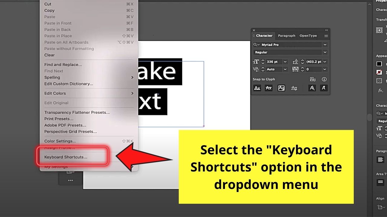 How to Make Text Bigger in Illustrator Using a Keyboard Shortcut Step 3.2