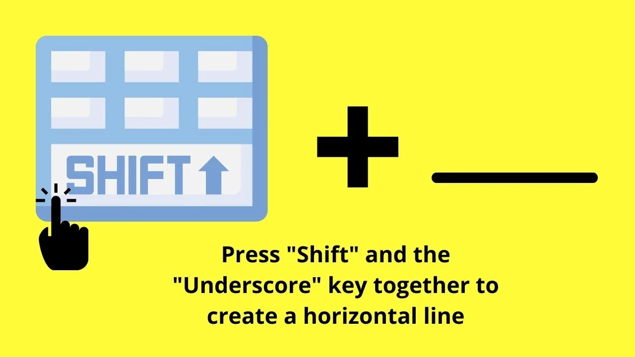 How to Make a Horizontal Line in Google Docs by Pressing Shift + _ Keyboard Shortcut Step 2.1