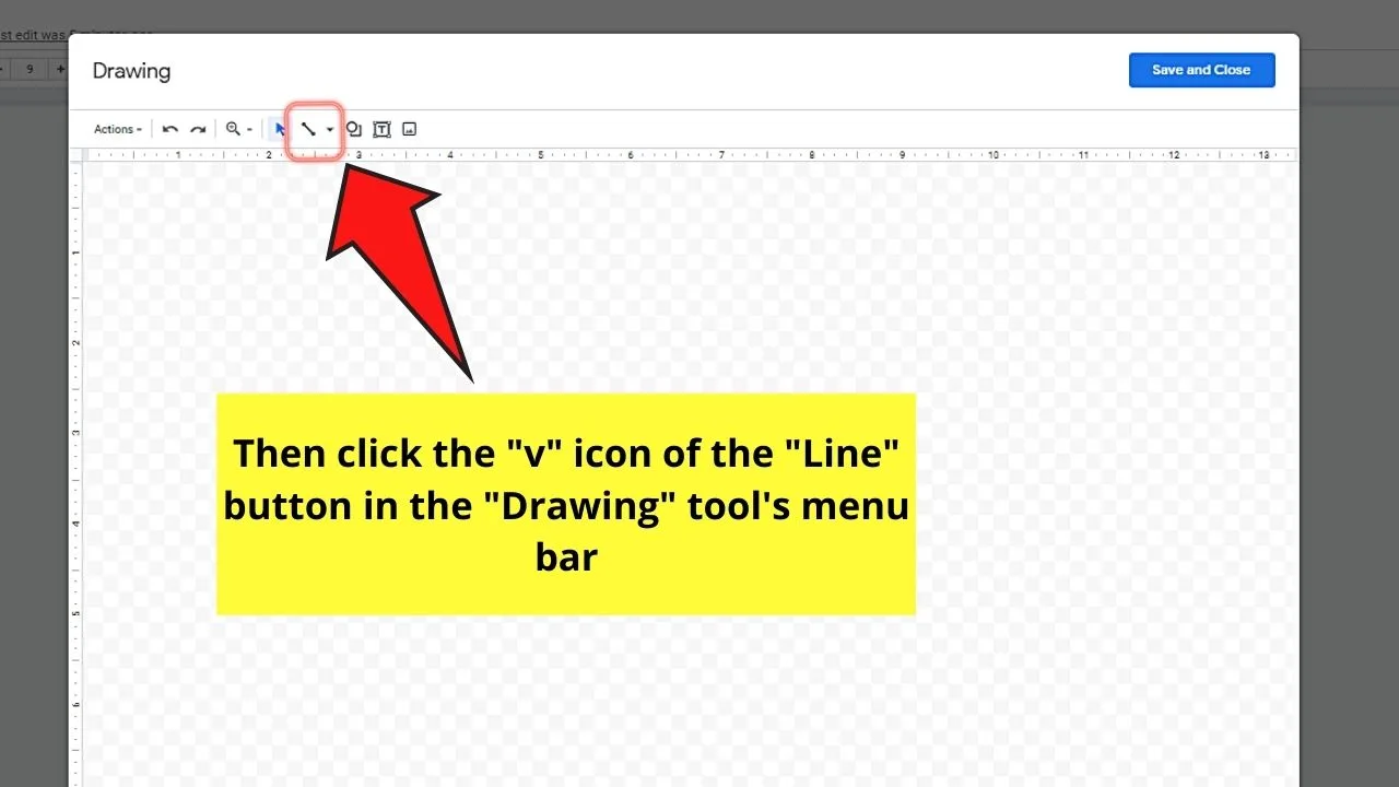 How to Make a Horizontal Line in Google Docs through the Insert Tab Step 3.1