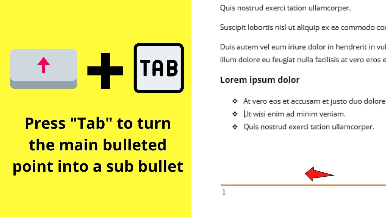 How to Make a Sub Bullet in Google Docs by Creating a Multilevel List Step 8