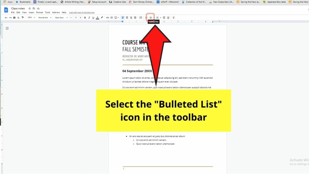 how-to-make-a-sub-bullet-in-google-docs-2-ways