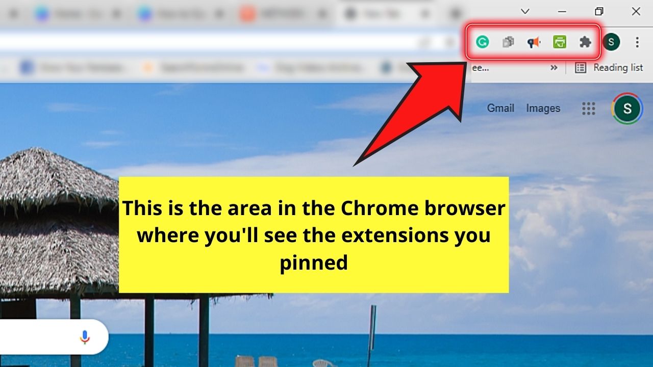 How to Open Extensions in Chrome from the Browser through the Extensions Icon Step 2
