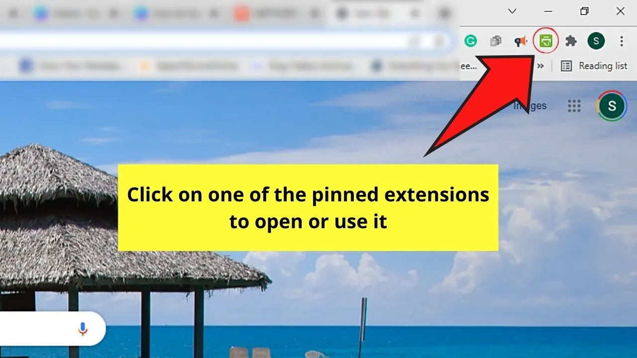 How to Open Extensions in Chrome from the Browser through the Extensions Icon Step 3
