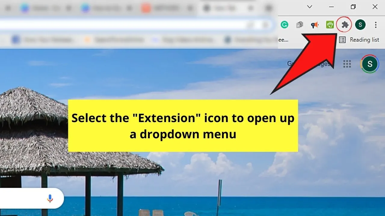 How to Open Extensions in Chrome from the Browser through the Extensions Icon Step 4.1