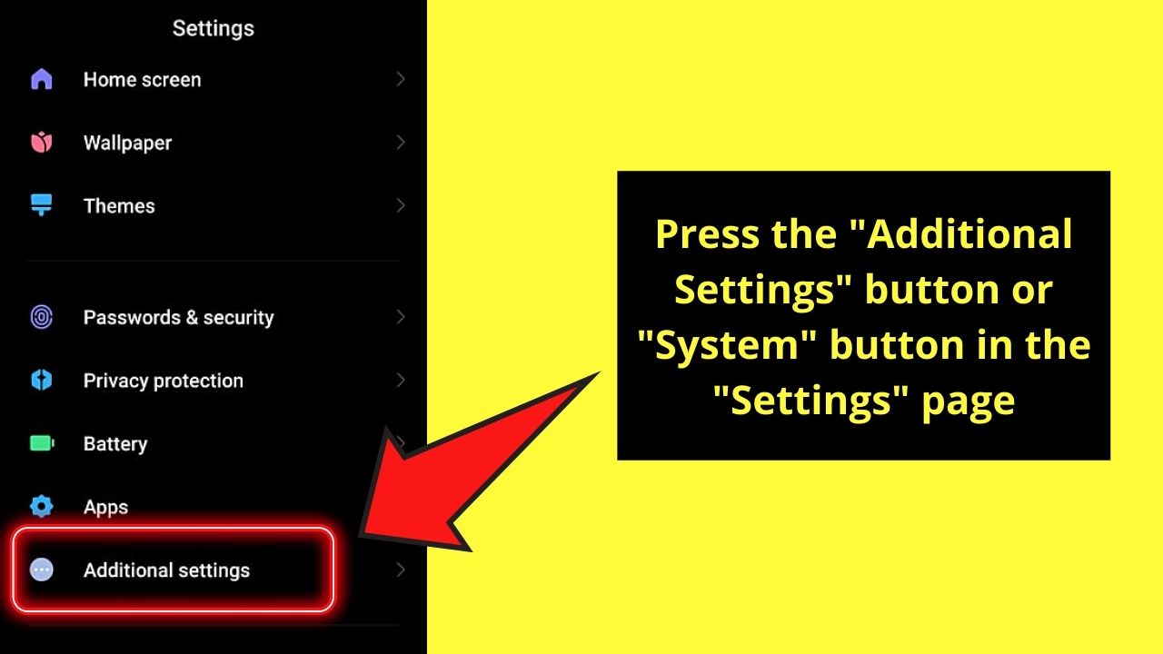 How to Turn Off Auto Caps on Android Through the Language and Inputs Settings Option Step 2
