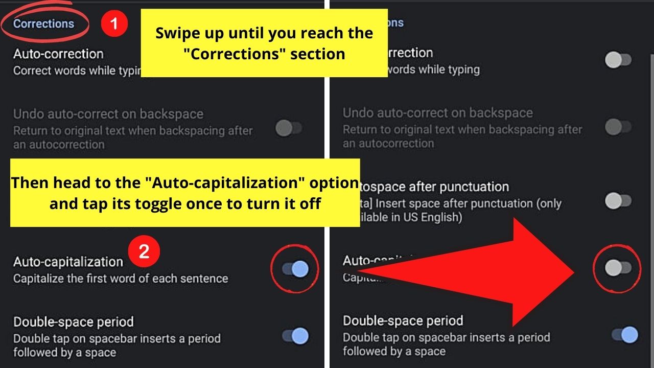How to Turn Off Auto Caps on Android Through the Language and Inputs Settings Option Step 7.1