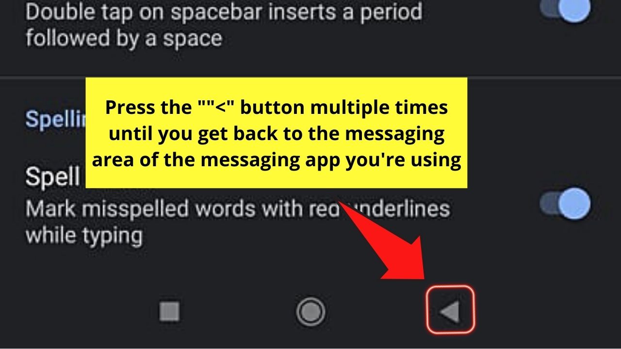How to Turn Off Auto Caps on Android Through the Language and Inputs Settings Option Step 7.2