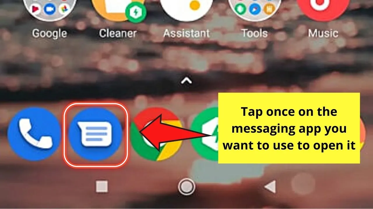 How to Turn Off Auto Caps on Android Through the On-Screen Keyboard Step 1