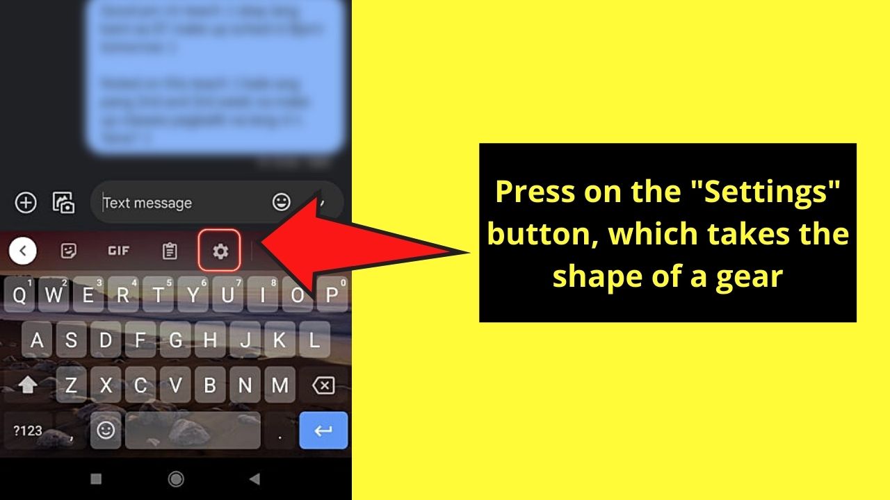 How to Turn Off Auto Caps on Android Through the On-Screen Keyboard Step 3
