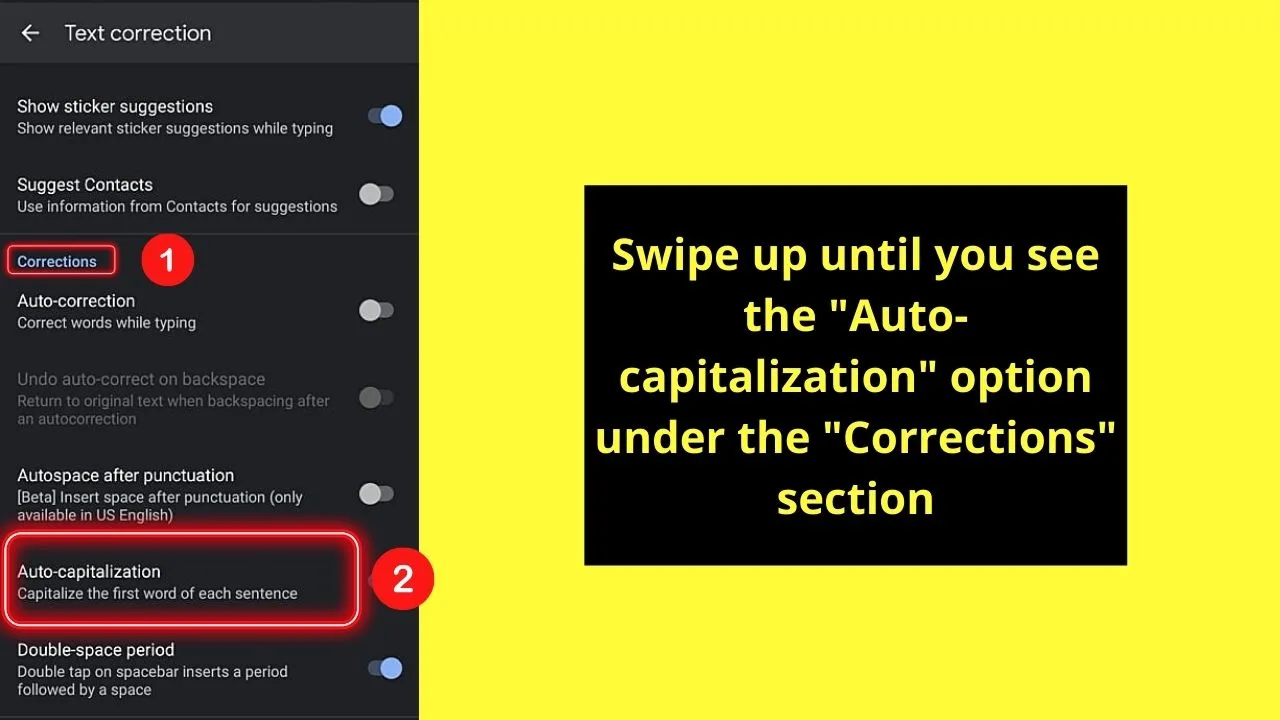 How to Turn Off Auto Caps on Android Through the On-Screen Keyboard Step 5