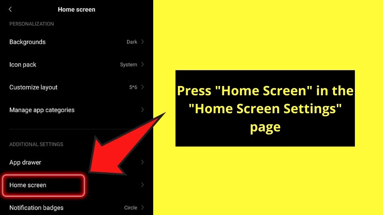 How to Unlock the Home Screen on Android Step 3