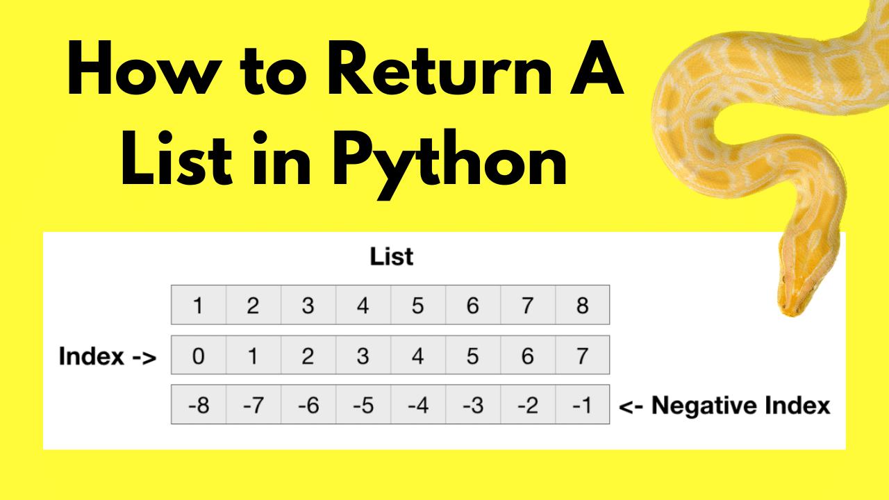 How To Return A List In Python - 2 Best Ways