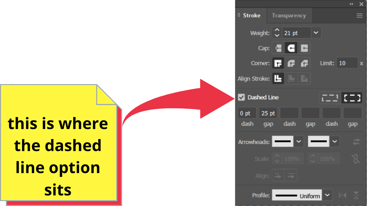 Creating a Dashed Line in Illustrator