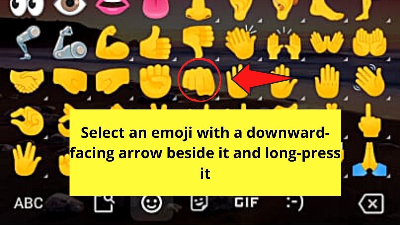 How to Change the Color of your Emojis on Android Step 3