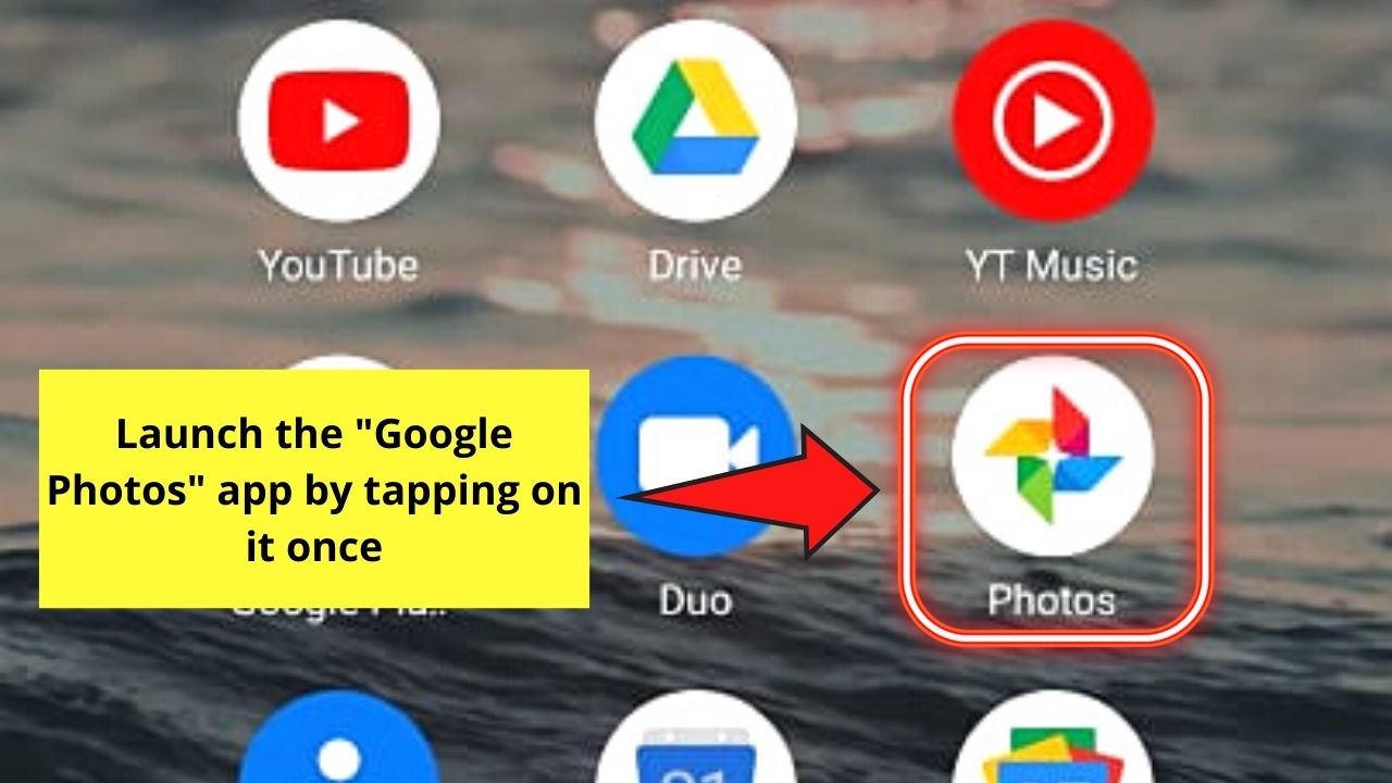 How to Crop a Picture on Android by Using Google Photos Step 1