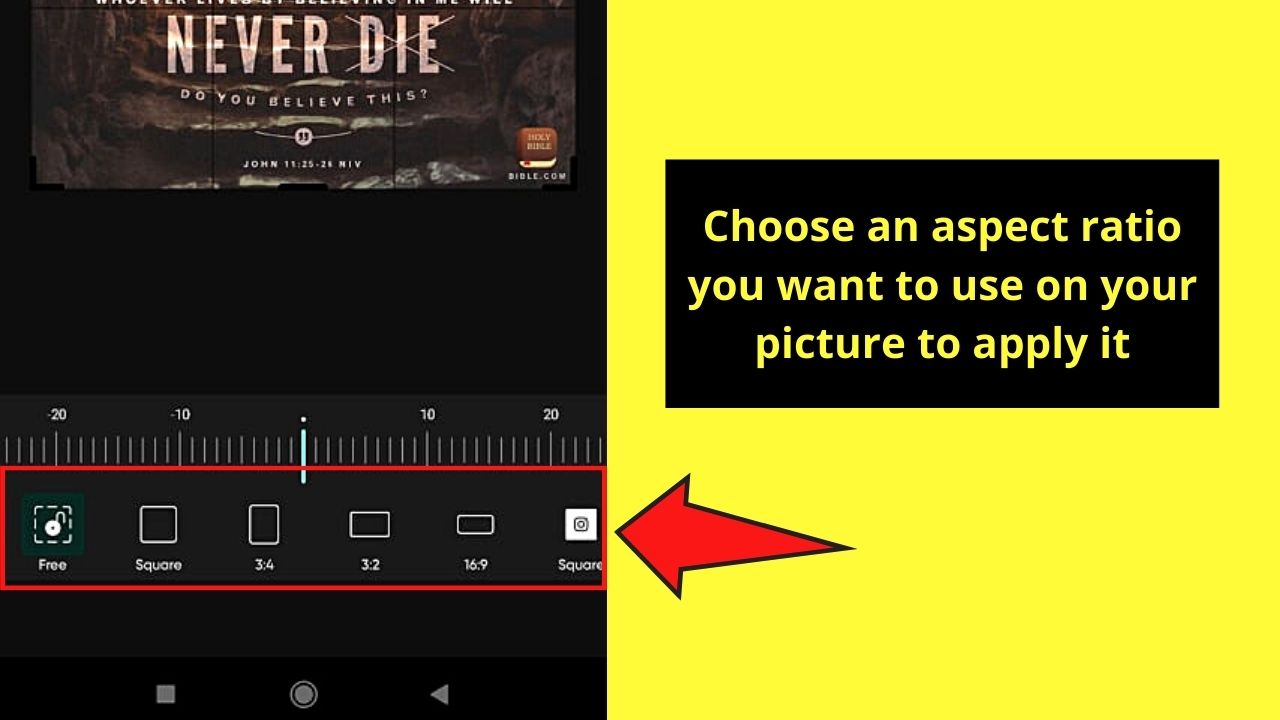 How to Crop a Picture on Android by Using a Third-Party App Step 4