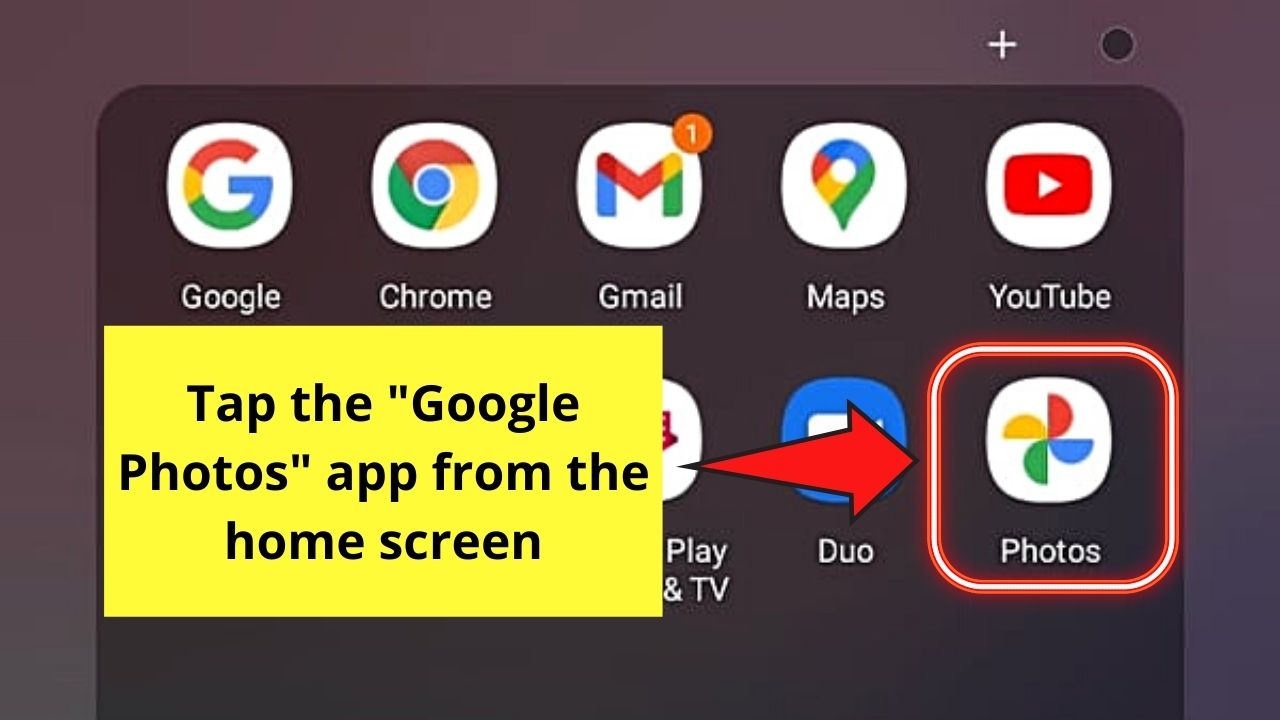 How to Crop a Video on Android on Google Photos Step 1