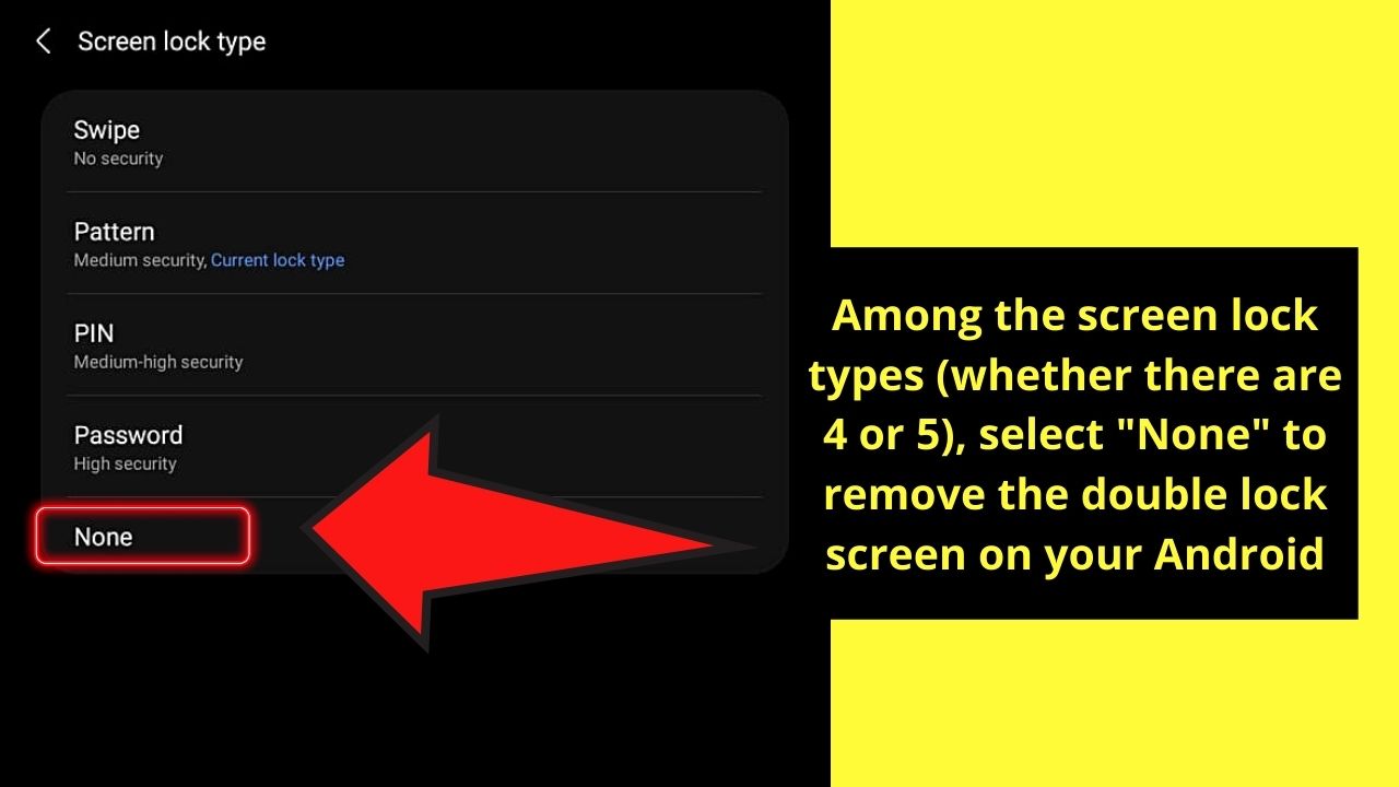 How to Get Rid of Double Lock Screen on Android Step 6