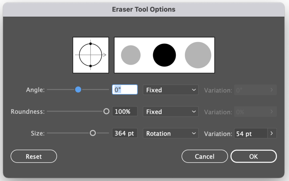 How to Make the Size of the Eraser Bigger in Illustrator